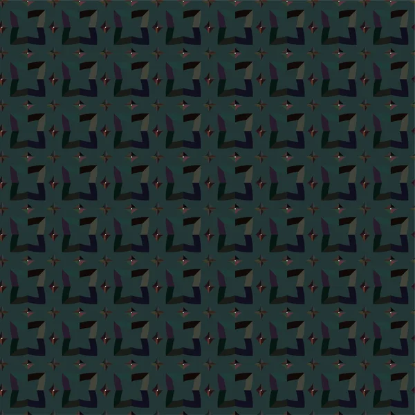 Süslü, soyut, dikişsiz desen, vektör illüstrasyonu