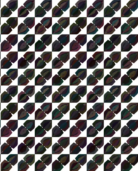Geometrik soyut dikişsiz desen, vektör illüstrasyonu