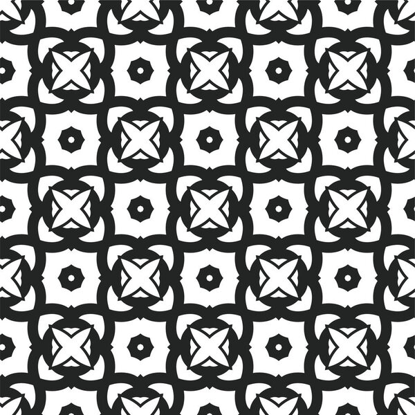 Геометрический абстрактный бесшовный шаблон, векторная иллюстрация