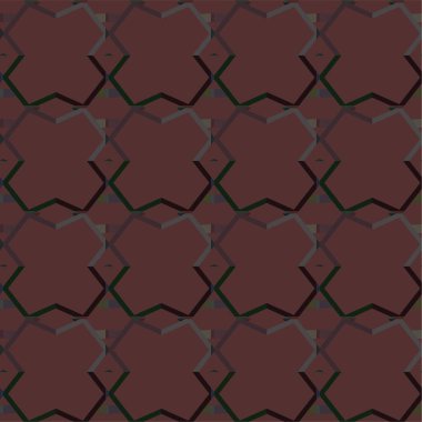 Süslü, soyut, dikişsiz desen, vektör illüstrasyonu