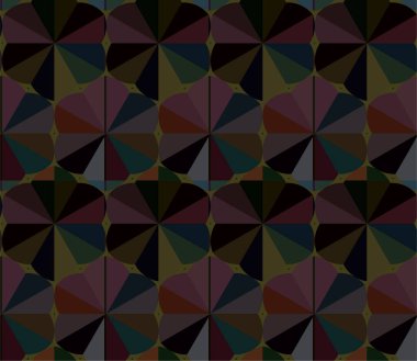 Geometrik soyut dikişsiz desen, vektör illüstrasyonu