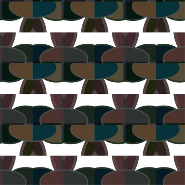 Geometrik soyut dikişsiz desen, vektör illüstrasyonu