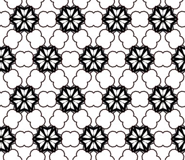 Geometrik soyut dikişsiz desen, vektör illüstrasyonu