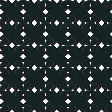 Geometrik soyut dikişsiz desen, vektör illüstrasyonu