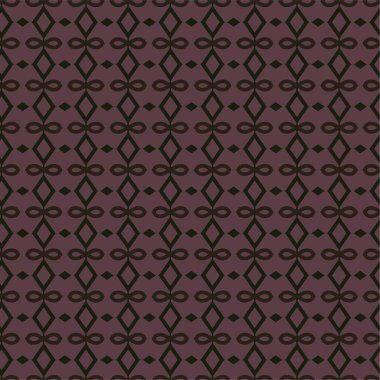 Süslü, soyut, dikişsiz desen, vektör illüstrasyonu