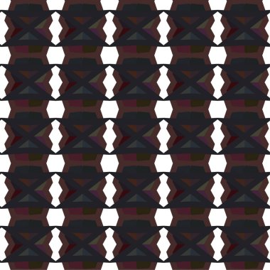 Süslü, soyut, dikişsiz desen, vektör illüstrasyonu