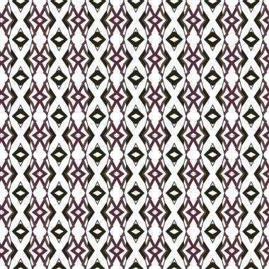 Süslü, soyut, dikişsiz desen, vektör illüstrasyonu