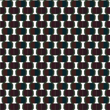 Geometrik soyut dikişsiz desen, vektör illüstrasyonu