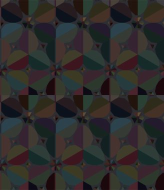 Geometrik soyut dikişsiz desen, vektör illüstrasyonu