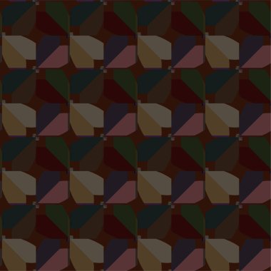 Geometrik soyut dikişsiz desen, vektör illüstrasyonu