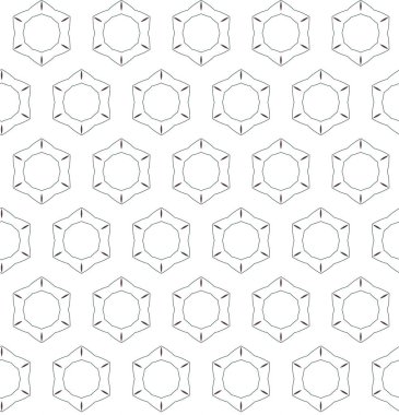 Geometrik soyut dikişsiz desen, vektör illüstrasyonu