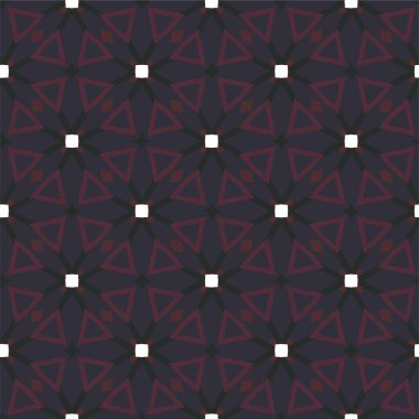 Geometrik soyut dikişsiz desen, vektör illüstrasyonu