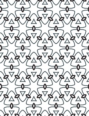 Geometrik soyut dikişsiz desen, vektör illüstrasyonu
