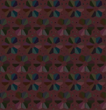 Geometrik soyut dikişsiz desen, vektör illüstrasyonu