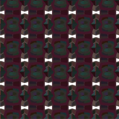 Geometrik soyut dikişsiz desen, vektör illüstrasyonu