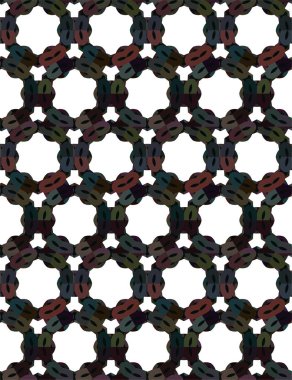 Geometrik soyut dikişsiz desen, vektör illüstrasyonu