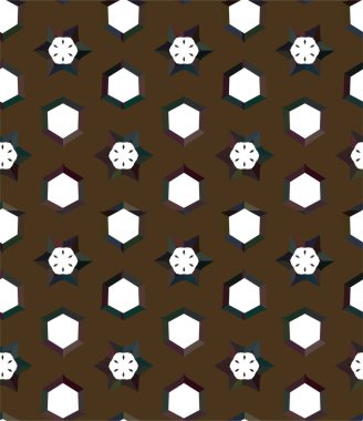 Süslü, soyut, dikişsiz desen, vektör illüstrasyonu