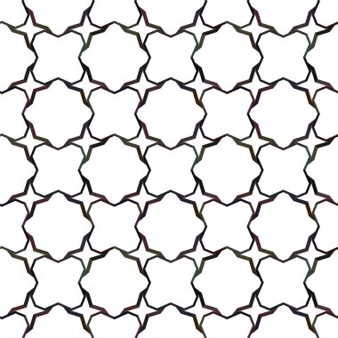 Süslü, soyut, dikişsiz desen, vektör illüstrasyonu