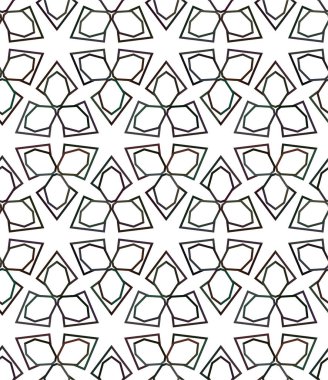 soyut geometrik dikişsiz desen, vektör illüstrasyonu