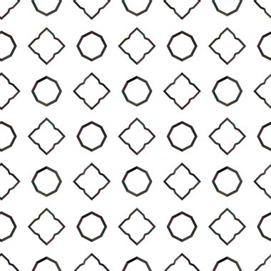 Geometrik soyut dikişsiz desen, vektör illüstrasyonu