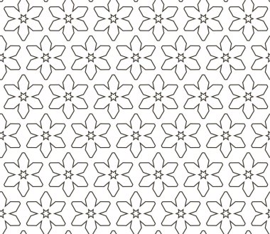 Geometrik soyut dikişsiz desen, vektör illüstrasyonu