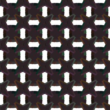 Süslü, soyut, dikişsiz desen, vektör illüstrasyonu