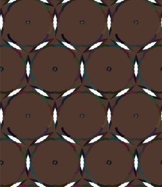 Süslü, soyut, dikişsiz desen, vektör illüstrasyonu