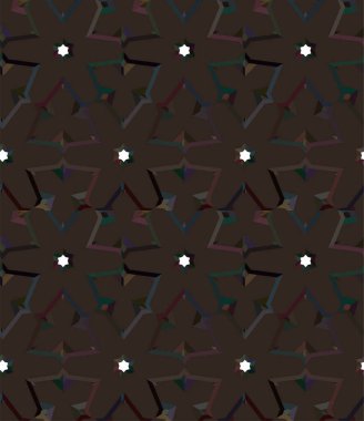 soyut geometrik dikişsiz desen, vektör illüstrasyonu 