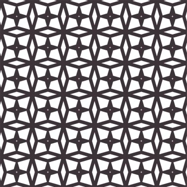 Geometrik soyut dikişsiz desen, vektör illüstrasyonu