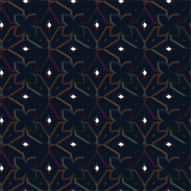 Geometrik soyut dikişsiz desen, vektör illüstrasyonu