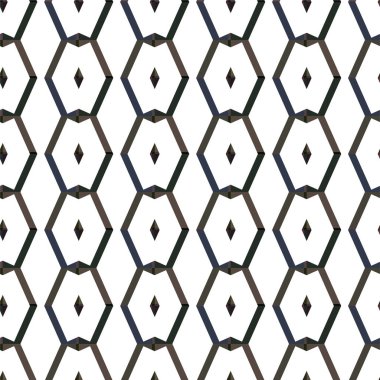 soyut geometrik dikişsiz desen, vektör illüstrasyonu 