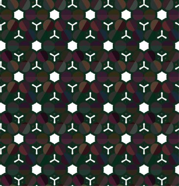 Geometrik soyut dikişsiz desen, vektör illüstrasyonu