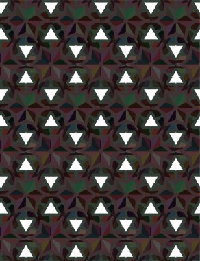 Geometrik soyut dikişsiz desen, vektör illüstrasyonu