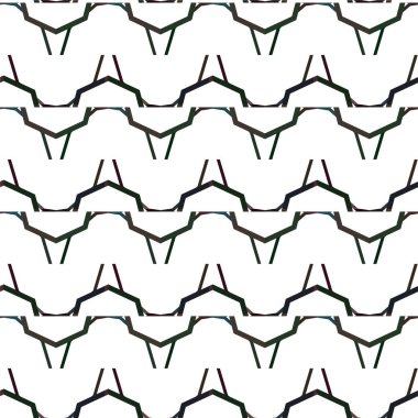 Siyah ve beyaz geometrik şekillerin vektörsüz deseni.