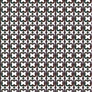 Geometrik soyut dikişsiz desen, vektör illüstrasyonu