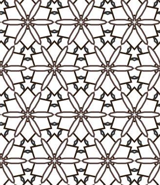 Geometrik soyut dikişsiz desen, vektör illüstrasyonu