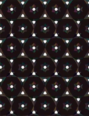 Geometrik soyut dikişsiz desen, vektör illüstrasyonu
