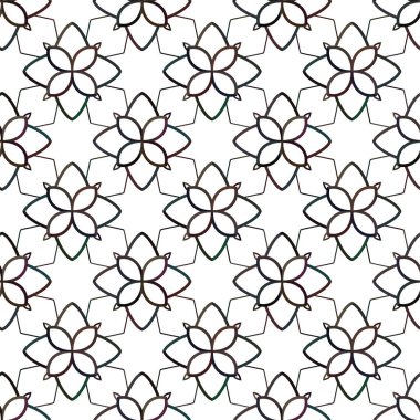 soyut geometrik dikişsiz desen, vektör illüstrasyonu