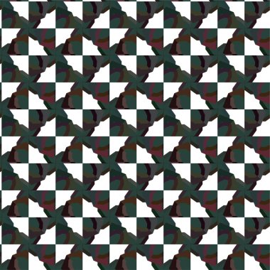 Geometrik soyut dikişsiz desen, vektör illüstrasyonu