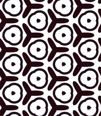 Geometrik soyut dikişsiz desen, vektör illüstrasyonu