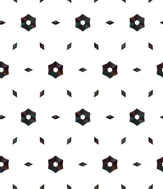 Geometrik soyut dikişsiz desen, vektör illüstrasyonu