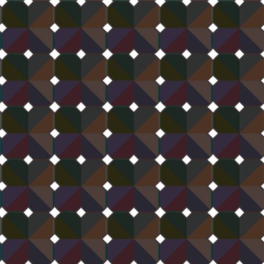 soyut geometrik dikişsiz desen, vektör illüstrasyonu