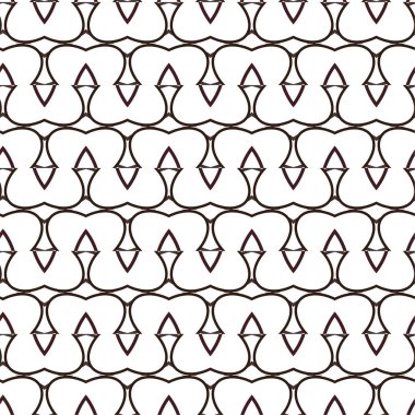 Geometrik soyut dikişsiz desen, vektör illüstrasyonu