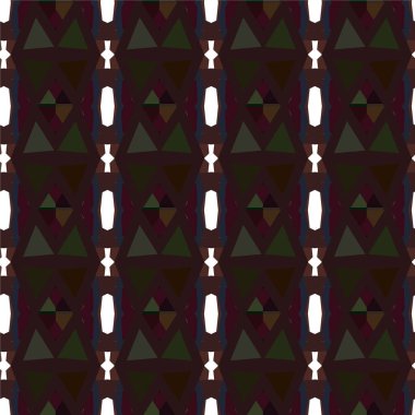 Süslü, soyut, dikişsiz desen, vektör illüstrasyonu