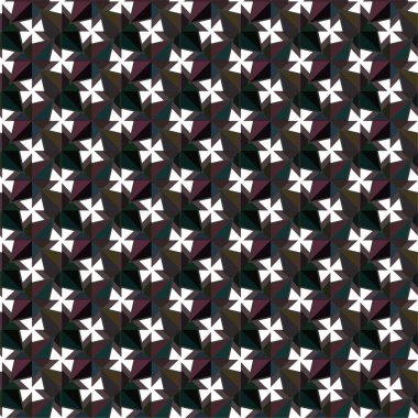 Geometrik soyut dikişsiz desen, vektör illüstrasyonu