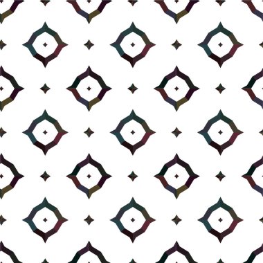 Süslü, soyut, dikişsiz desen, vektör illüstrasyonu