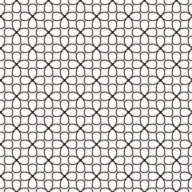 Geometrik soyut dikişsiz desen, vektör illüstrasyonu