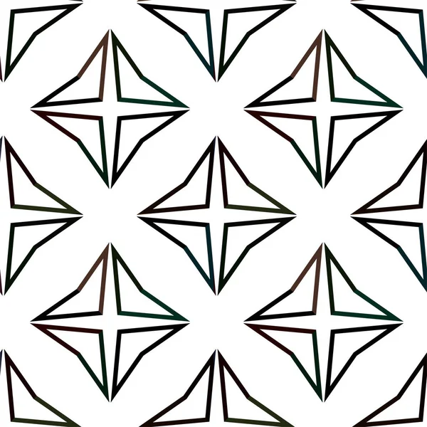 Abstracte Geometrische Naadloze Patroon Vector Illustratie — Stockvector