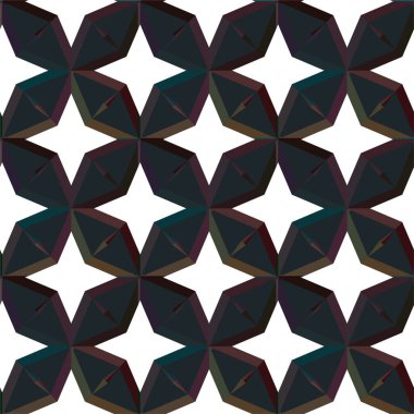 Geometrik soyut dikişsiz desen, vektör illüstrasyonu