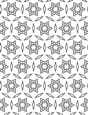 soyut geometrik dikişsiz desen, vektör illüstrasyonu